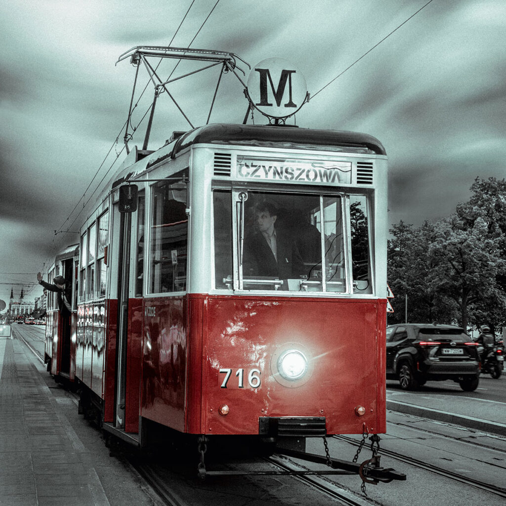 Vintage Tourist Tram rattles each Saturday and Sunday