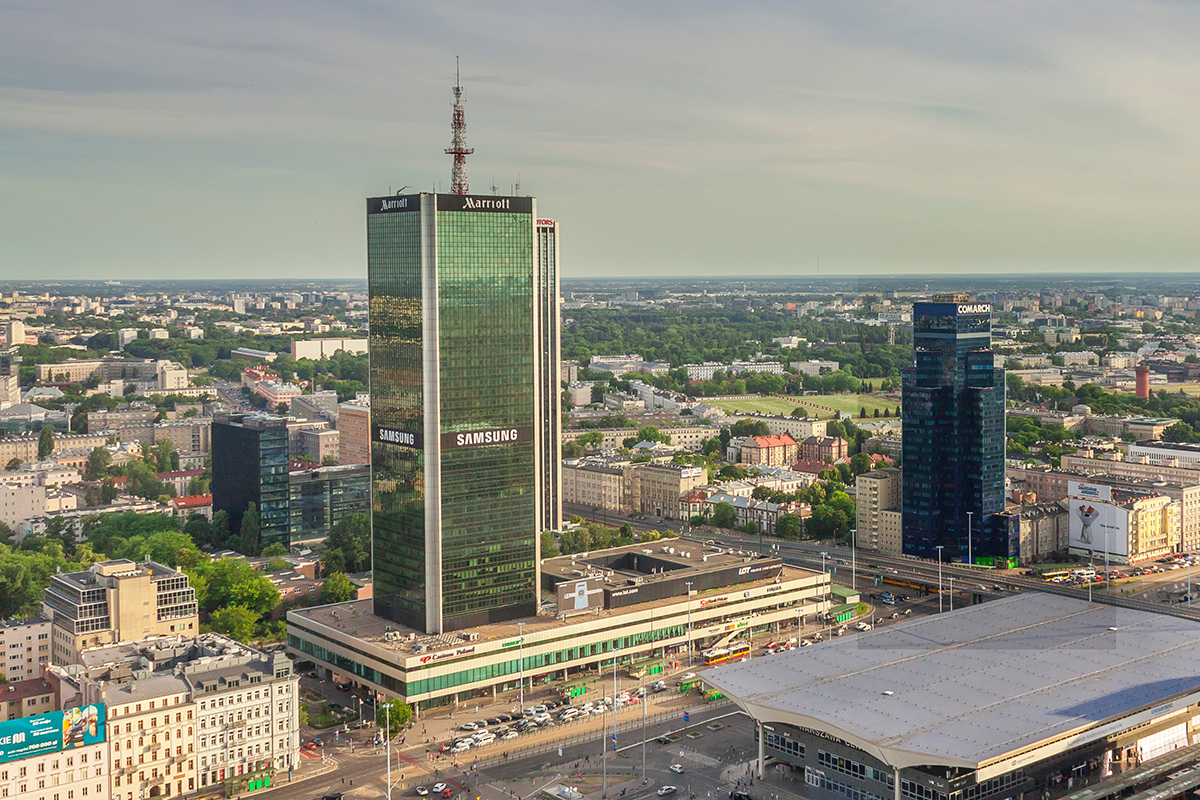 hotel mariott nowaday present building tall city centre warsaw